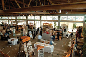 Trade show venue set up at the downtown Renton Pavilion Event Center
