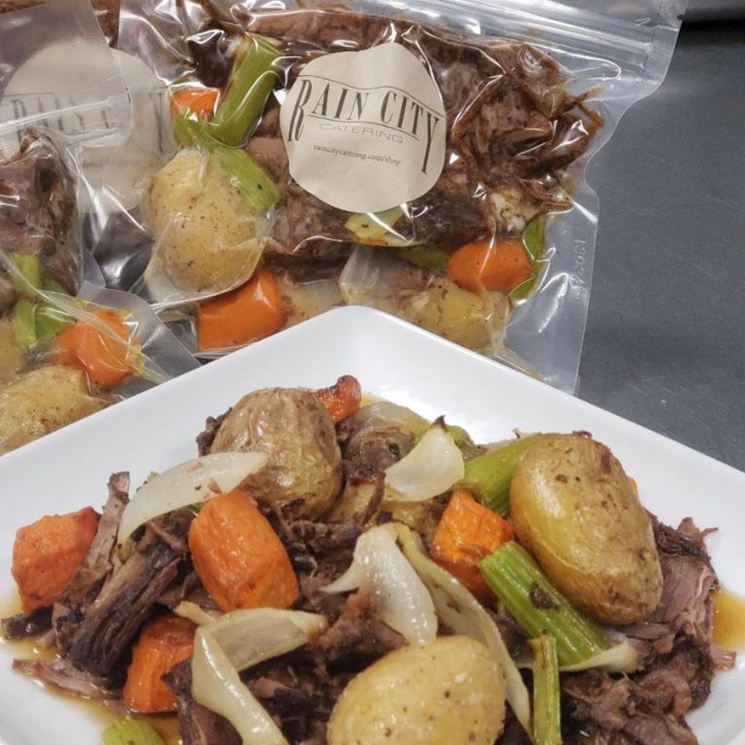Catering Boxes, beef stew meal